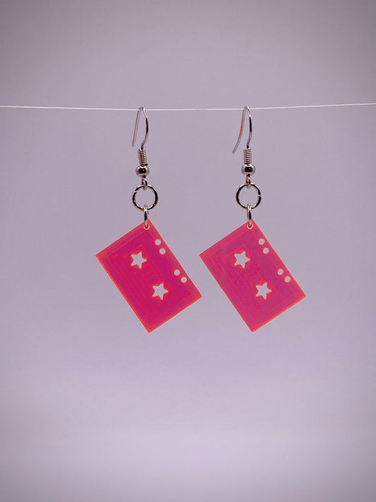 Casete Neon Pink